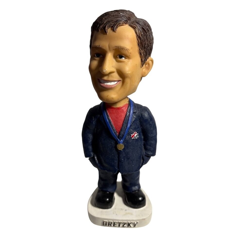 Wayne Gretzky Bobblehead Team Canada 2002 Gold Medal Hockey Bobble Dobble